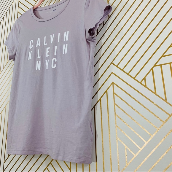 Calvin Klein Jeans Lavender Tee - Picture 3 of 7